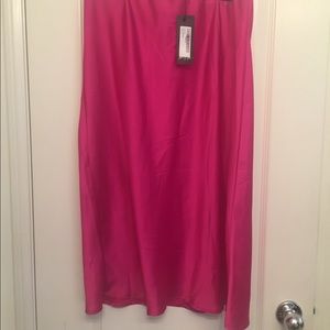 Nasty Gal Collection Fuchsia Silky Skirt